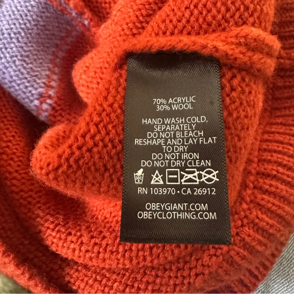 Obey Wool Grandpa Polo Cardigan